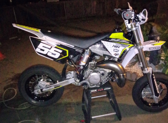 Health Services Agency - Modesto, CA. Bryan's yz85 mini supermoto.....