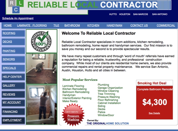 Reliable Local Contractor - Pasadena, TX