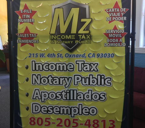 MZ Income Tax & Notary Public - Oxnard, CA