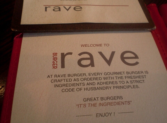 Rave Burger - San Mateo, CA