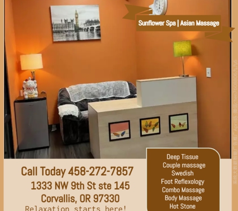 Sunflower Spa | Asian Massage - Corvallis, OR