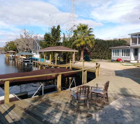 Sunset deck Co. - Orlando, FL. Boat dock and seawall Sanford FL