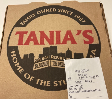 Tania's Pizza - Royal Oak, MI