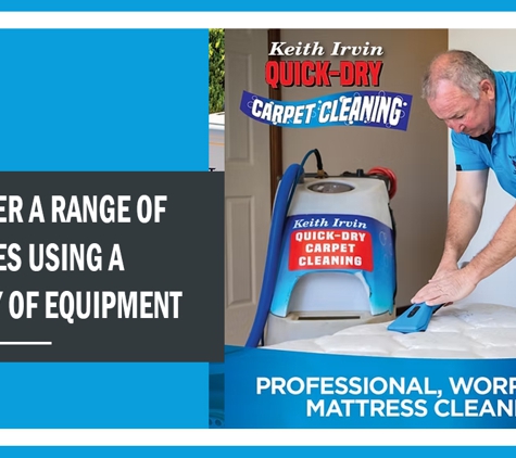Keith Irvin Quick-Dry Carpet Cleaning - Mudgee, NSW. we offer a range of services using a variety of equipment.
