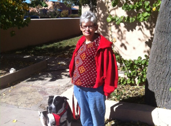 Northside Veterinary Clinic - Santa Fe, NM. Fenix the service dog after surgery with his patient.