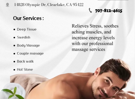 Aroma Therapy Massage - Clearlake, CA