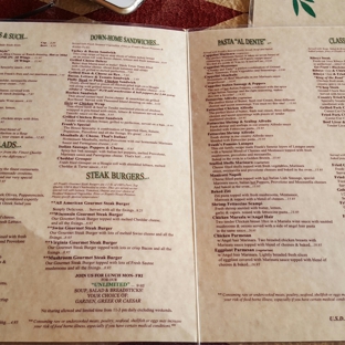 Frank's Family Restaurant - Palmetto, GA. Inside the menu