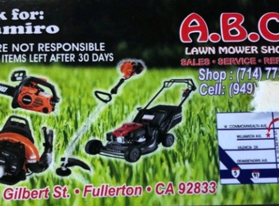 ABC Lawn Mower Shop - Fullerton, CA