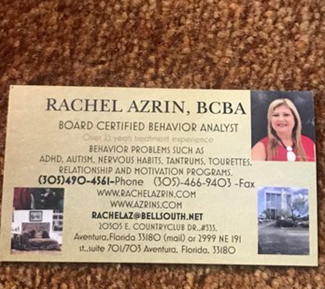Rachel Azrin, BCBA - Aventura, FL