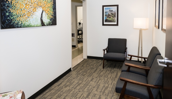 The Retna Foundation of the SW - Dallas, TX. Waiting room for patients with age-related macular degeneration.