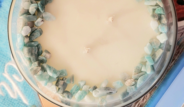 Healing Light Soy Candles LLC - Navarre, FL. Gulf Breeze / Amazonite