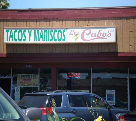 Los Cabos Tacos Y Mariscos - Hawaiian Gardens, CA. Signage
