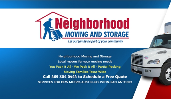 Neighborhood Moving & Storage - Garland, TX