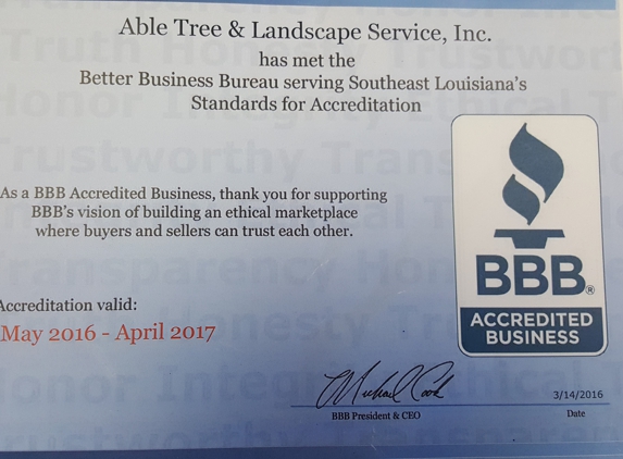 Able Tree Service - Metairie, LA