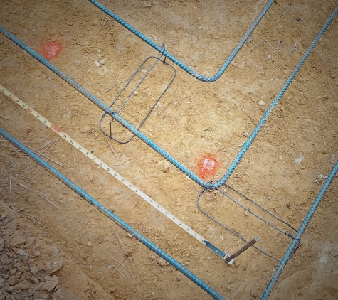 Four Oaks Residential - Four Oaks, NC. Bent rebar for running continuous reinforcement around corners.