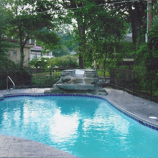 Joseph Birkenheier Tuckpointing and Masonry - Morton Grove, IL. Blue Stone Diving Platform with Water Falls