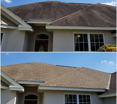 Squeegee Clean - Montgomery, AL. Roof Wash Before & After