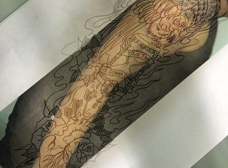 My new Sesshomaru tattoo done by Andrew at Huaxtek Ink in Laredo Tx  r tattoos
