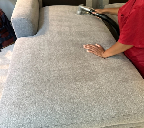 Lightning Bolt Carpet & Upholstery Cleaning - Irvine, CA. Never cry over spilled milk.  But it may end up stinking.  We got to clean up some stinky milk on this sofa here in Newport Beach.