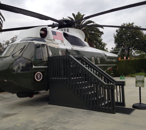 The Richard Nixon Presidential Library & Museum - Yorba Linda, CA. Marine One permanently on display at Nixon library.