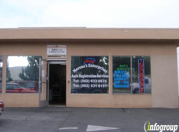 Auto Registration Office & Insurance Morena Enterprises - Bellflower, CA