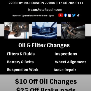 Nexar Auto Repair - Houston, TX