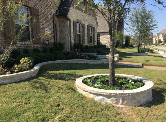 curb creations, inc. - Mckinney, TX. Stone Boarders with Ludder Cap