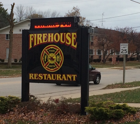 Fire House Restaurant - Saukville, WI. Street sign