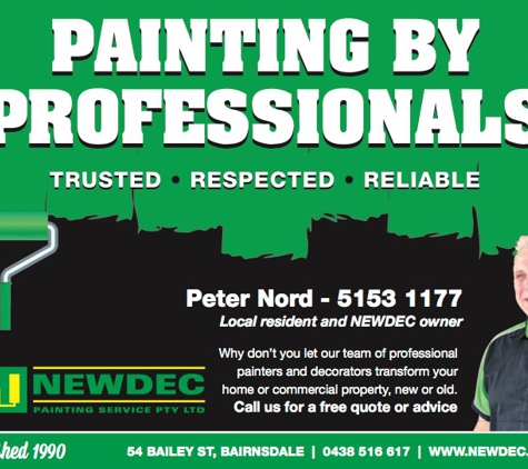 Newdec Painting Services - Bairnsdale, VIC