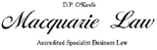 D.P. O'Keefe Macquarie Law - Business Consultants