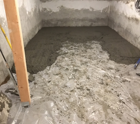 Higgins Cement - Philadelphia, PA. Basement floor