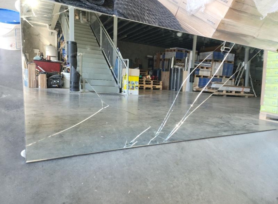 DNA Glass N Glazing - Guildford West, NSW. Original broken mirror with tight fitted frame