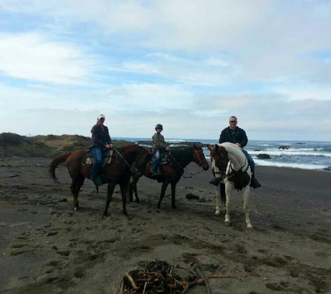 Ricochet Ridge Ranch - Fort Bragg, CA. Guide will stop for a group photo!