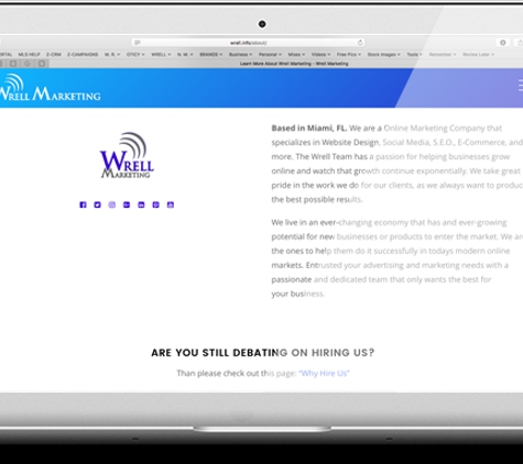 Wrell Inc. - Website Design & Marketing Services - Miami, FL