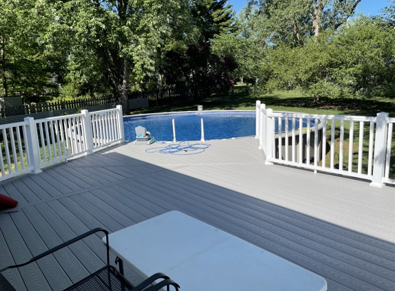 Kehns handyman services - Florissant, MO. Pool deck complete