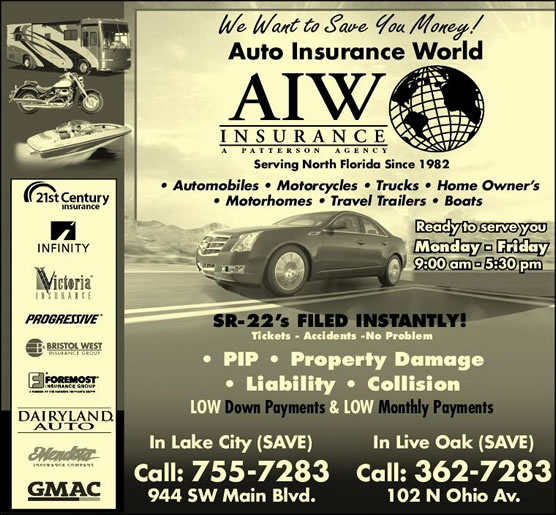 Auto Insurance World 102 Ohio Ave N, Live Oak, FL 32064 ...