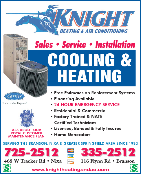 Knight Heating & Air Conditioning 468 W Tracker Rd, Nixa, MO 65714 - YP.com