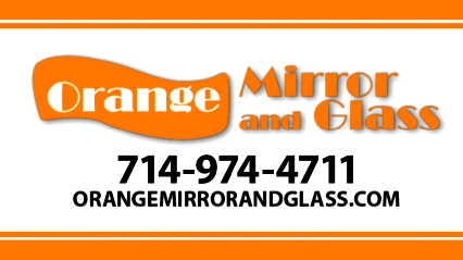Orange Mirror And Glass